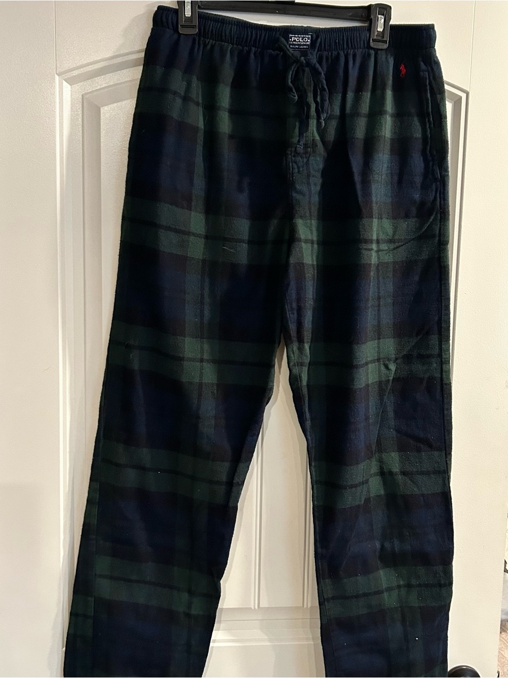 Polo by Ralph Lauren Navy and Green Plaid Lounge Pants